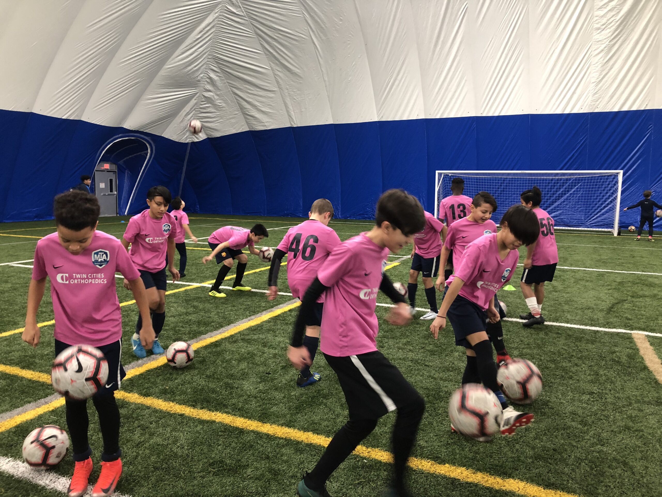 MTA boys training session